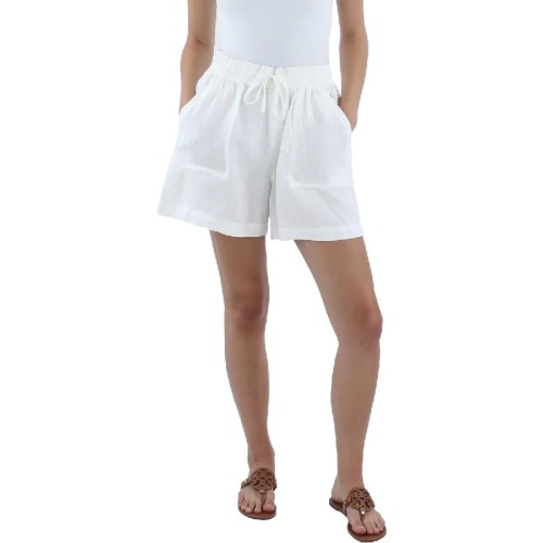 Splendid Womens Linen High Rise Casual Shorts