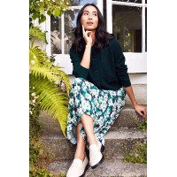 Elodie Skirt | Hazy Floral Navy/Cream/Green