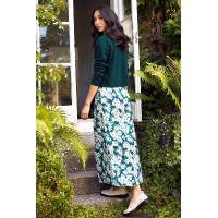 Elodie Skirt | Hazy Floral Navy/Cream/Green