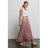 Eliza Lace Skirt in Rose