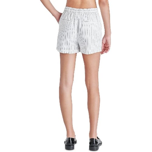 Steve Madden Womens Jessa Striped Short High-Waist Shorts