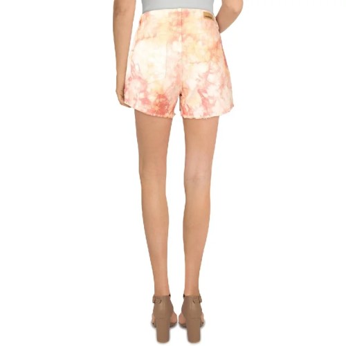 Unionbay Womens Juniors Callie Tie-Dye High Rise Cutoff Shorts