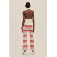 Fefe Knit Pants Coral