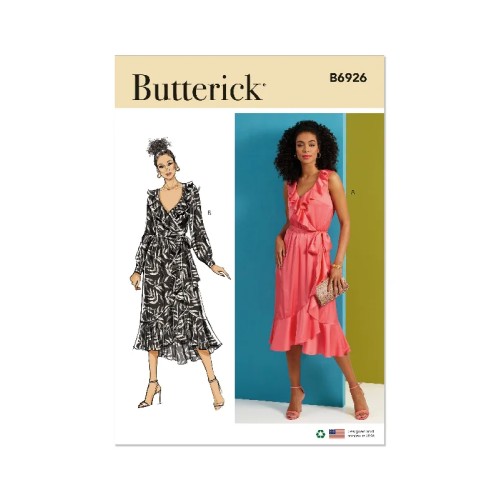 Butterick Sewing Pattern B6926 Misses' Dress and Sash