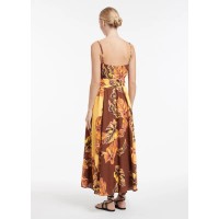 Palmas Spliced Dress - Chocolate