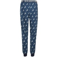 Claire Reindeer Spot Print Cotton Lounge Pants in Dark Denim - Tokyo Laundry