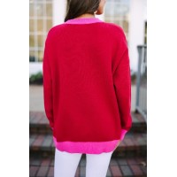 All The Love Red Graphic Sweater