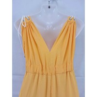 Blonde Gone Rogue Sunshine Plunge Flared Leg Jumpsuit Size XS