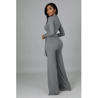 FZ Women's Knit Ribbed Sexy Sweater Pants Suit