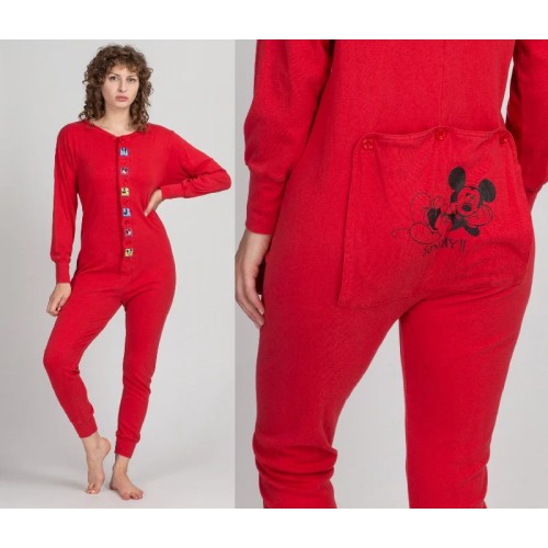 90s Mickey Mouse Days Of The Week Pajama Onesie - Medium