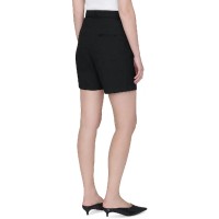 Anine Bing Womens Carrie Wool Blend Pleated High-Waist Shorts