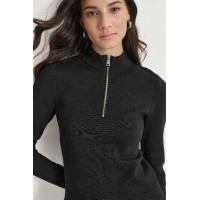 FULL NEEDLE HALF ZIP FRONT TOP