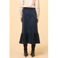 Lori Stretch Corduroy Skirt | Ink