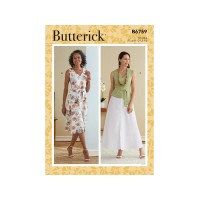 Butterick sewing pattern 6759 Misses' Dress, Sash and Belt