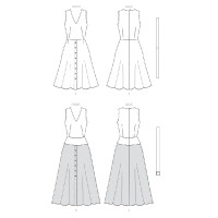 Butterick sewing pattern 6759 Misses' Dress, Sash and Belt