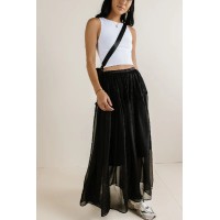 Terrin Tulle Skirt in Black