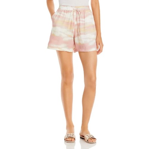 Lucy Paris Womens Cali Gingham Drawstring Shorts