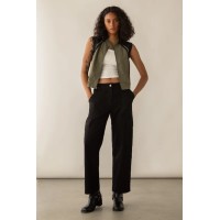 TWILL WIDE LEG CARGO PANT