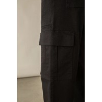 TWILL WIDE LEG CARGO PANT