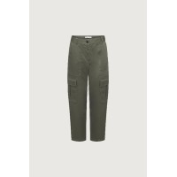 TWILL WIDE LEG CARGO PANT